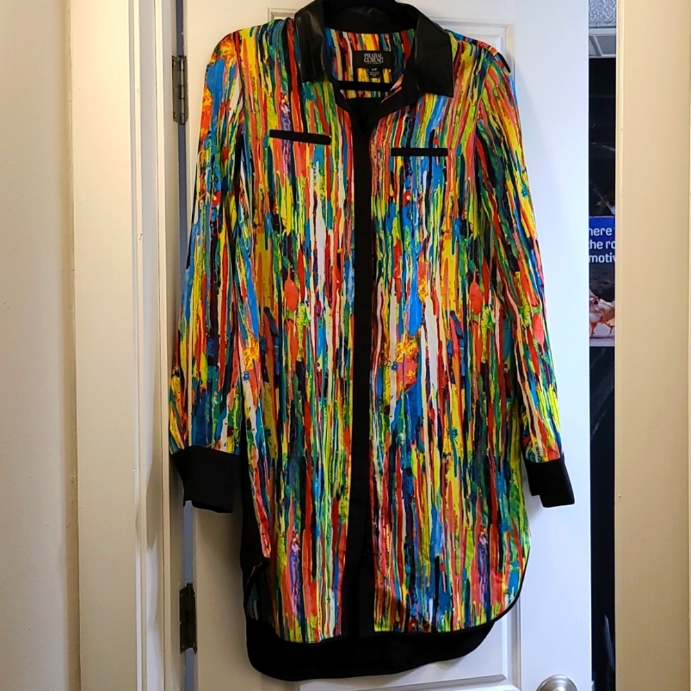 Prabal Gurung for target rainbow brush stroke shirt dress